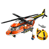 LEGO - Helicóptero de la Guardia Costera de la Ciudad - Juguetes de Construcción