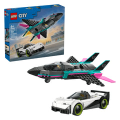 LEGO - Ciudad Jet vs Coche - Juguetes de Set de Construcción