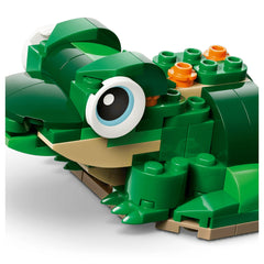 LEGO - Creador 3 en 1 Tortuga con una Flor de Nenúfar - Juguetes de Construcción