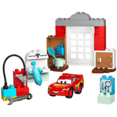 LEGO-DUPLO-Disney-Pixar-Cars-La-visita-de-McQueen-al-garaje-de-Doc-Juego-de-construcción-Juguetes