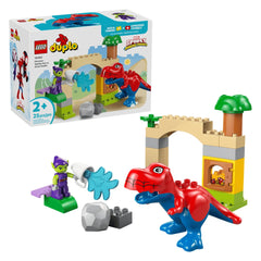 LEGO DUPLO Marvel Dinosaur Spidey-Rex vs. Green Goblin (10463) - 25 Piece - Age +2 - Construction Set Toys