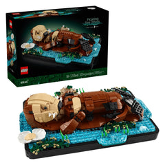 LEGO Ideas Floating Sea Otters (21366) - 1234 Piece Adult Nature Building Set - Age +18 - Construction Set Toys - 21366