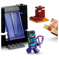 LEGO - Viaje al Portal del Nether y del End de Minecraft - Juguetes de Set de Construcción