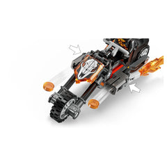 LEGO - Super Héroes Spider-Man vs Ghost Rider Motocicleta - Juguetes de Set de Construcción