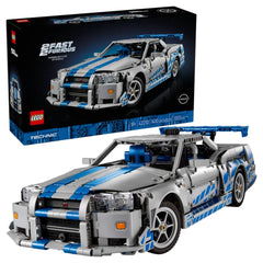 LEGO - Technic 2 Rápido 2 Furioso Nissan Skyline GT-R R34 - Figuras de Acción y Juguetes