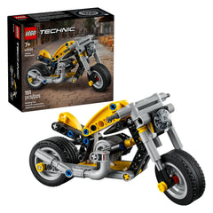 LEGO Technic Yellow Motorcycle (42225) - 181 Pcs - STEM Engineering Building Set - Age +11 - Construction Set Toys