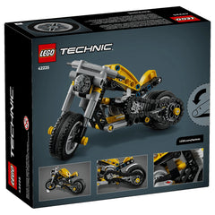 LEGO Technic Yellow Motorcycle (42225) - 181 Pcs - STEM Engineering Building Set - Age +11 - Construction Set Toys