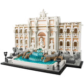 LEGO Architecture Trevi Fountain set featuring intricate details, flowing water, and iconic statues, capturing the essence of Rome.