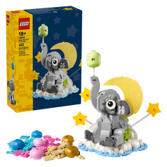 LEGO - Elefante Bebé en el Cielo - Juguetes de Construcción - +18 - Recuerdo de Recién Nacido - 72040814