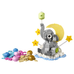LEGO - Elefante Bebé en el Cielo - Juguetes de Construcción - +18 - Recuerdo de Recién Nacido - 72040814