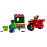 Lego - Marvel Super Heroes - Iron Man with Bike and The Hulk - Construction Set Toys
