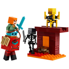 Lego - Minecraft - La Batalla de Lava en el Nether - Juguetes de Set de Construcción