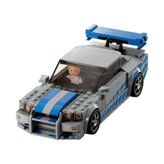 Lego - Speed Champions - 2 Fast 2 Furious Nissan Skyline GT-R (R34) - Juguetes de Set de Construcción