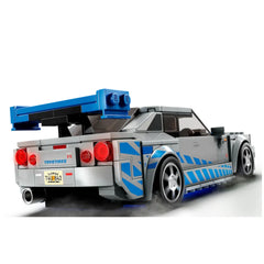 Lego - Speed Champions - 2 Fast 2 Furious Nissan Skyline GT-R (R34) - Juguetes de Set de Construcción