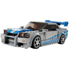 Lego - Speed Champions - 2 Fast 2 Furious Nissan Skyline GT-R (R34) - Juguetes de Set de Construcción