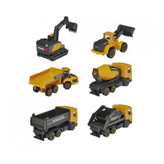 Majorette - Set de vehículos de construcción Volvo de 3 piezas - Vehículos de juego