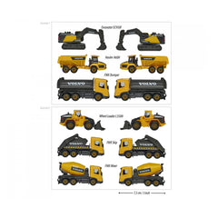 Majorette - Set de vehículos de construcción Volvo de 3 piezas - Vehículos de juego