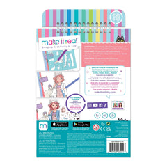 Make It Real - Cuaderno de bocetos de diseño de moda Pretty Kitty - Artes y manualidades