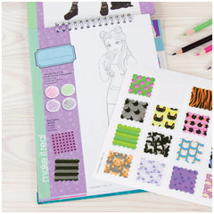 Make It Real - Cuaderno de bocetos de diseño de moda Pretty Kitty - Artes y manualidades