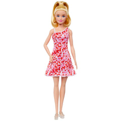 Mattel - Muñeca Barbie Básica Vestido Floral Rojo - Muñecas, Juegos de Juego y Figuras de Juguete