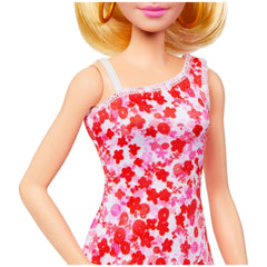 Mattel - Muñeca Barbie Básica Vestido Floral Rojo - Muñecas, Juegos de Juego y Figuras de Juguete