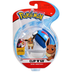 JAZWARES - Figura Clip N Go de Pokémon y Poké Ball - Figuras de Acción y Juguetes