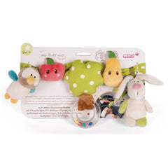 NICI - My First NICI Pram Rattle Chain Rabbit Owl - Baby Activity Toys