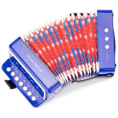 New Classic Toys - Accordion With Music Book - Blue - Musical Instruments