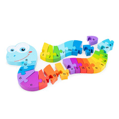 New Classic Toys - Rompecabezas del Alfabeto - Serpiente - Juguetes Educativos