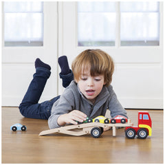 New Classic Toys - Car Transporter With 4 Vehicles - Play Vehicles