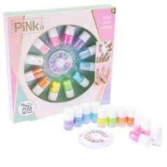Nice - Set de 12 Esmaltes de Uñas Pink It Rainbow - Maquillaje
