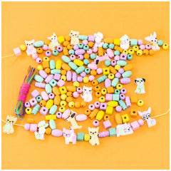 Nice - Wooden Beads Puppies Set - Arts & Crafts