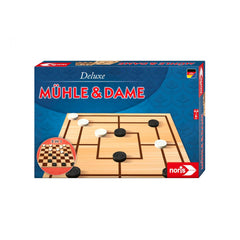 Noris - Deluxe - Morris & Checkers - Juegos de Mesa - Edición Internacional - Juegos de Mesa