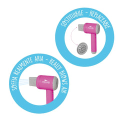 ODS - Pretend Professions - Hair Dryer and Accessories Kit - Pink - 3 Years