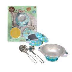 ODS - Pretend Professions - Maisonelle Metal Cookware Set - Blue - 3 Years
