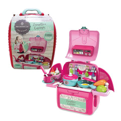 ODS - Pretend Professions - Zainetto Cucina 2-in-1 Kitchen Backpack - Pink - 3 Years