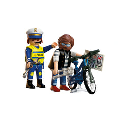 PLAYMOBIL - Robo de Bicicleta - City Action - +4 - Juguetes de Juego - 72076 - 80772076