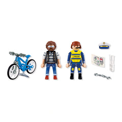 PLAYMOBIL - Robo de Bicicleta - City Action - +4 - Juguetes de Juego - 72076 - 80772076