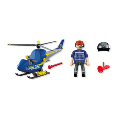 PLAYMOBIL - Police Helicopter - City Action - Age +4 - 72080 - 80772080