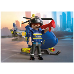 PLAYMOBIL - Police Helicopter - City Action - Age +4 - 72080 - 80772080