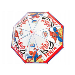 Perletti - Rain Umbrellas - Spider-Man Transparent Dome Umbrella - 3-6 Yrs - Child-Safe Design
