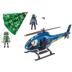 Playmobil City Action Helicóptero de Policía - Persecución en Paracaídas - 70569