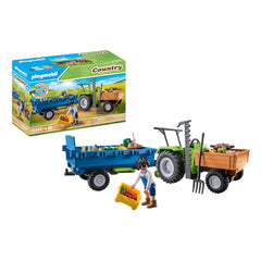 Playmobil Country Tractor With Trailer - 71249