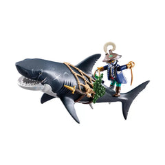 Playmobil - Giant-Shark-with-Pirate - Toy-Playsets