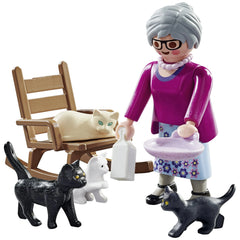 Playmobil Specials Grandma With Cats - 71172