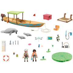 Playmobil Wiltopia Boat Trip To The Manatees - 71010