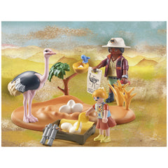 Playmobil Wiltopia Visitando a Papá Avestruz - 71296
