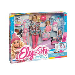 RS Toys - Ely Sofy Winter Vacation Snowmobile Set - Dolls Playsets Toy Figures