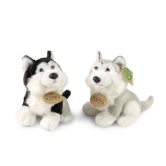 Rappa - Perros husky de peluche asst. 16cm ECOLÓGICO - Animales de peluche