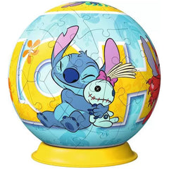 Ravensburger - Puzzle 3D Bola - Figuras de Acción de Disney Stitch